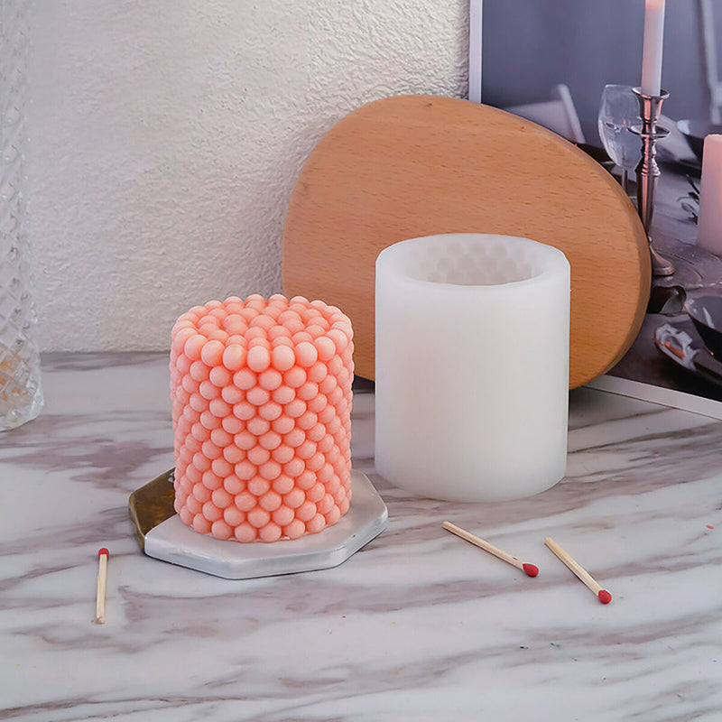 Silicone Mold - DIY Scented Soap Candle Mould - Cylinder (B Short LZ-204) Newly