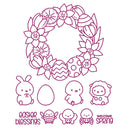 Paper Cut Card DIY Transparent Silicone Bee Rabbit Wreath Seal Embossing Album