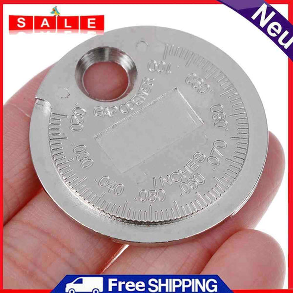 Universal Spark Plug Spacer Meter Measuring Tool Coin Type 0.6-2.4mm Rangem