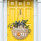 Welcome Sign Front Door Decoration Interchangeable Rustic Round Wood Wreaths~