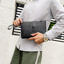 Men Alligator Leather Handbag Business Money Purse Wallet Zipper Clutch Bags