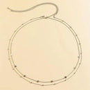 Women Fashion Bikini Shiny Trendy Double Layer Multi Chain Sequins Belly Chain