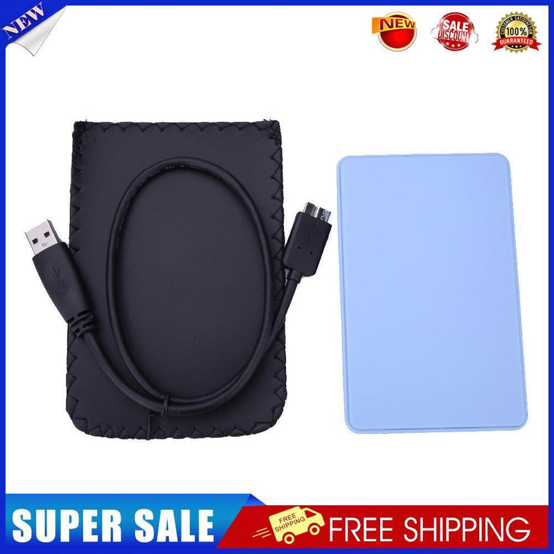 2.5in USB 3.0 SATA Hd Box HDD Hard Drive External Enclosure Case(Blue)