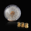70MM Head Crystal Ball Dandelion Real Flowers Shift Knob Universal Shift Head