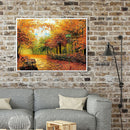 5D Diamond Painting Kit Maple Forest Full Round Drill Rhinestone DIY Crafts