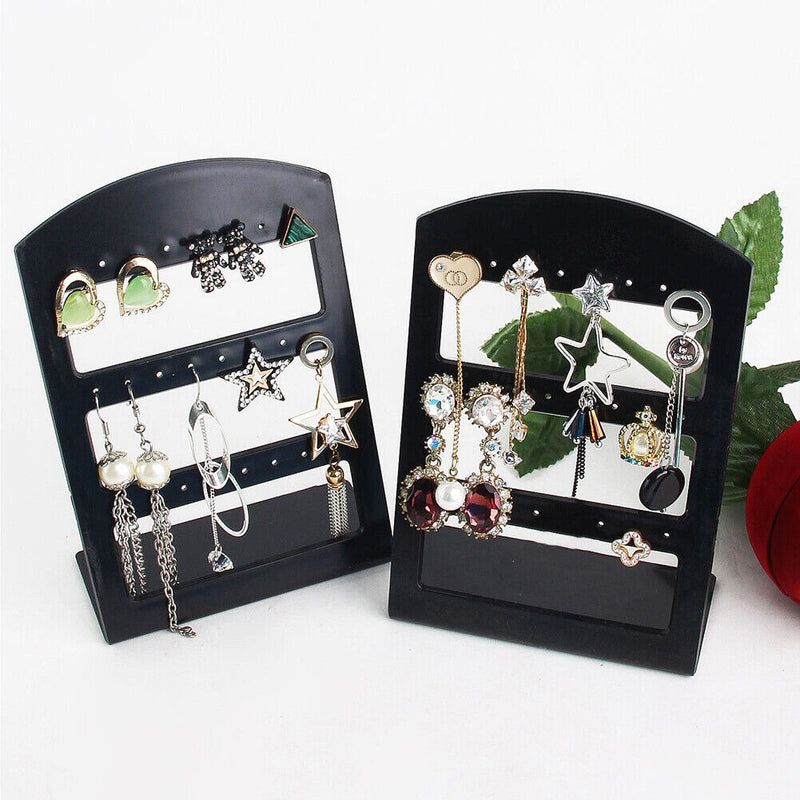 Jewelry Storage Rack Earrings Rack 24 Holes Square Jewelry Store Display Stand