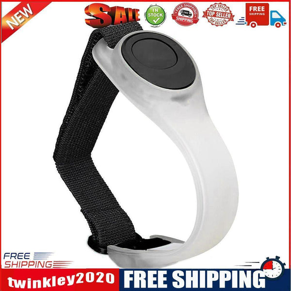 LED Luminous Night Running Arm Band Reflective Safety Warning Belt (Black)