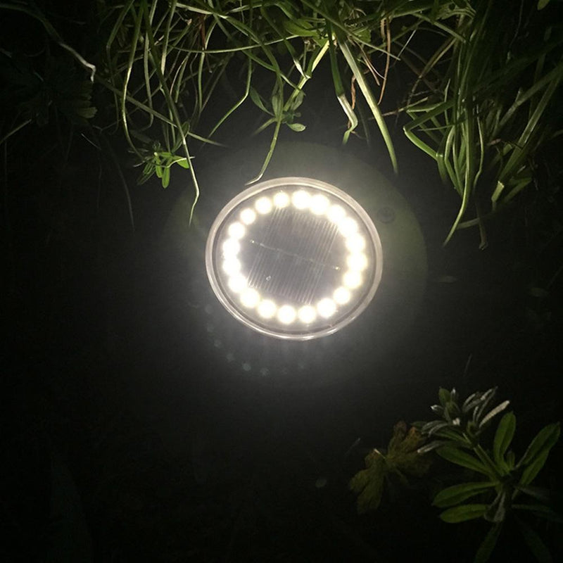20 LED Solar Buried Lamp Waterproof Outdoor Garden Light (1pc Warm White)