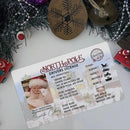 Licence Santa's Sleigh Lost Driving License Christmas Decorations Santa License