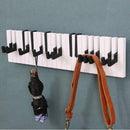 Wooden Piano Style Wall Hanging Decoration Rack Hanger Key Ring Storage Hooks