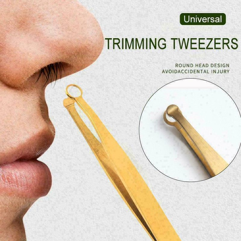 Universal Nose Hair Trimming Tweezers Eyebrow Nose Hair Steel 7Y9I V4S5 O Z9K2