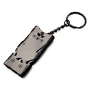 Three-Pipe Keychain Whistle EDC High Decibel Emergency Whistles (Black) Newly