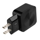 Travel 5V 2.1A 1A Dual Ports USB Wall Charger Charging Adapter US (Black) Newly