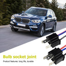 2x 9003 H4 Socket Wiring Harness Headlight Fog Lamp Male Connector Pig Tail