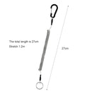 1.2m Steel Wire Anti-Lost Rope Plier Control Fish Hanging Buckle Rope Lanyard
