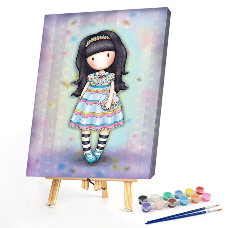 girl 40x50cm Oil Paint By Numbers Picture DIY Painting