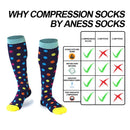 Yoga Marathon Running Compression Socks Sports Socks Knee High Varicose Veins