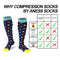 Yoga Marathon Running Compression Socks Sports Socks Knee High Varicose Veins