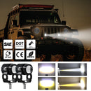 Adjustable 60W Bifocal Motorbike LED Headlight Motorcycle Spotlight (2pcs)