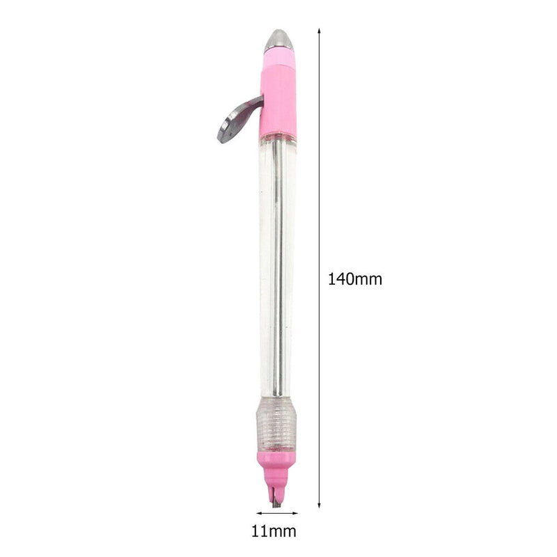 Acrylic Diamond Painting Pen DIY Cross Stitch Point Drill Tool (Pink Pen) Newly