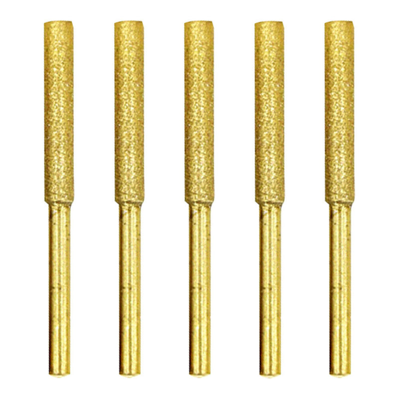 8pcs 4/4.8/5.5mm Diamond Coated Cylindrical Burr Stone File Chainsaw Sharpene