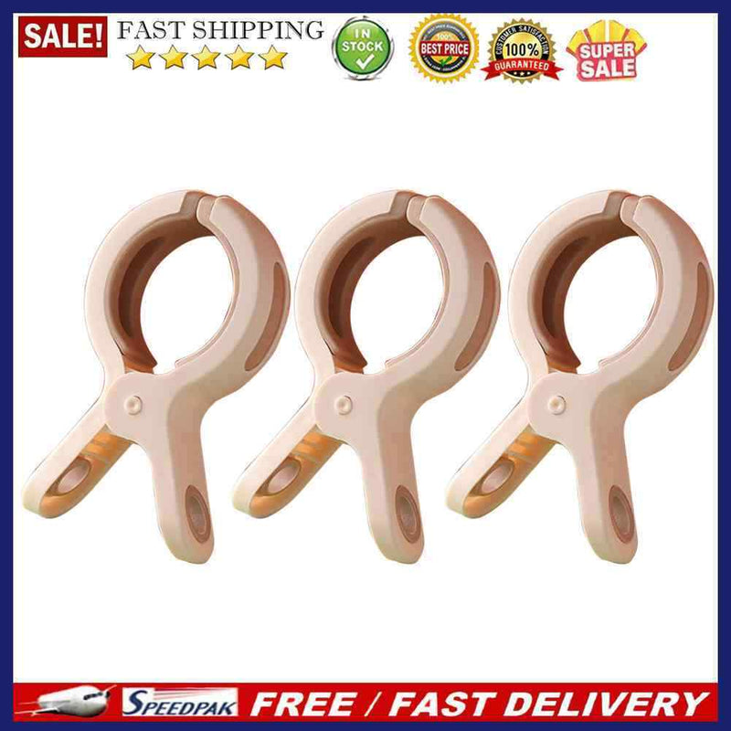 3pcs Beach Towel Clips Windproof Strong for Laundry Sunbed Quilt Clothes Clip
