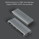 SOBW 6-Port USB C HUB Type C 3.1 to M.2 B-Key HDMI Compatible with 4K HDMI,Type