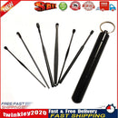 6pcs Ear Picker Stainless Steel Spiral Earpick Wax Remover Ear Cleaner (E) Newly