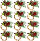 Pine Cones Napkin Holder Wooden Napkin Ring Christmas Napkin Rings Handicraft