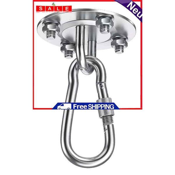Hammock Hanging Kit 360 Degree Rotate Swing Hooks Durable Porch Swing Hanger