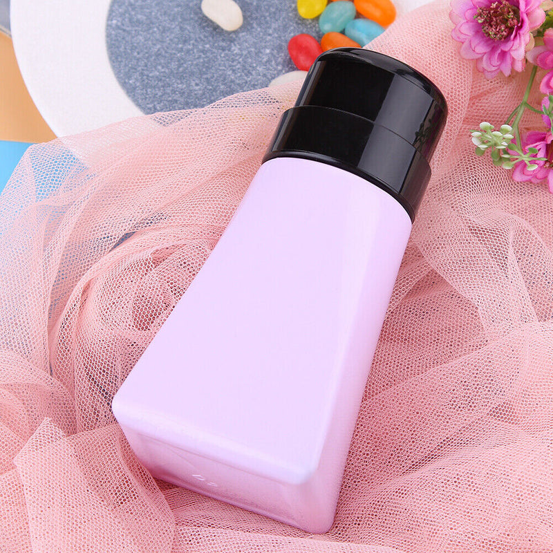 220ml Empty Pump Dispenser Nail Polish Gel Remover Press Bottle Manicure To