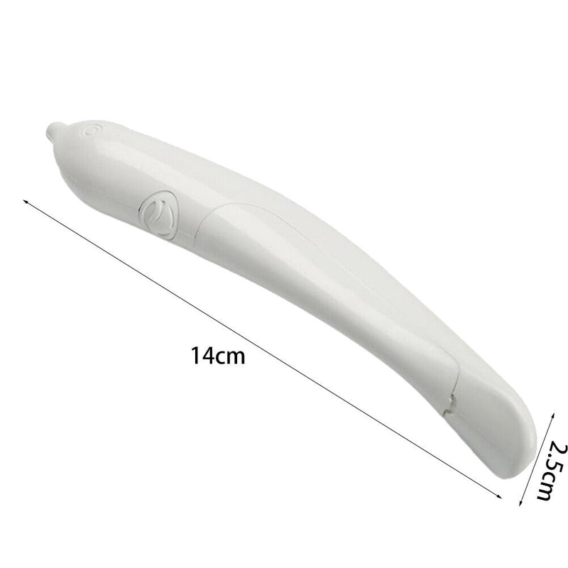 Electrical Latte Pen Coffee Carving Cappuccino Pull Flower Decor (White)