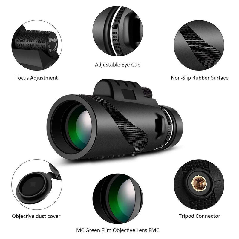 Fernrohre Teleskop 40x60 HD Nachtsicht Brille mit Stativ Niedrigen Licht