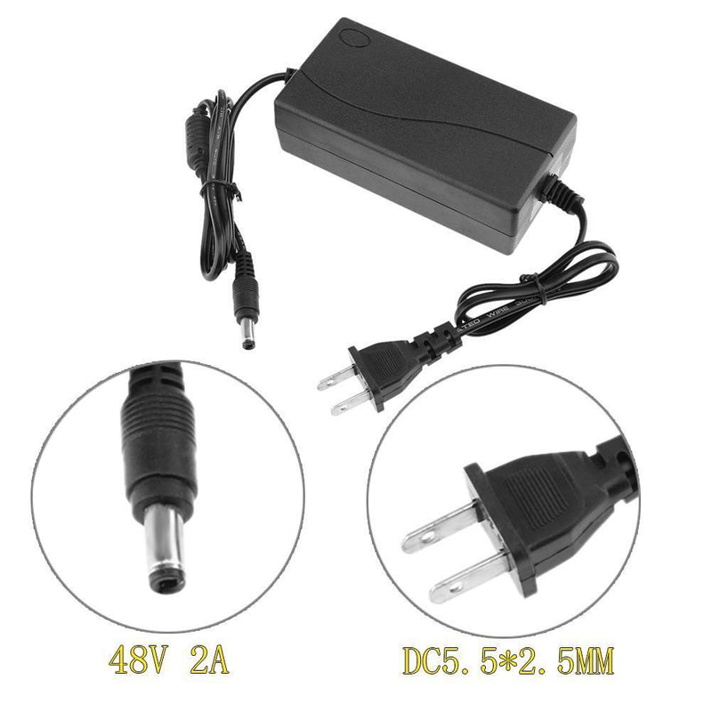 48V 2A AC to DC Power Adapter Converter 5.5*2.5mm for POE switch Newly