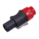 10pcs NL4FC Speaker Connectors 4 Pin Male Audio Speakon Ohm Plug (10x Red)