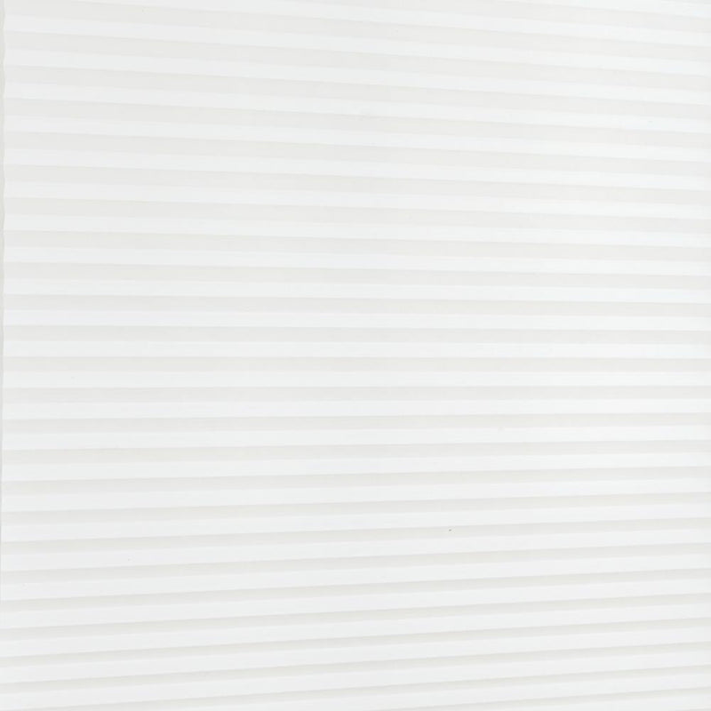 Self-Adhesive Pleated Blinds Half Blackout Window Curtains (White 90X150cm)