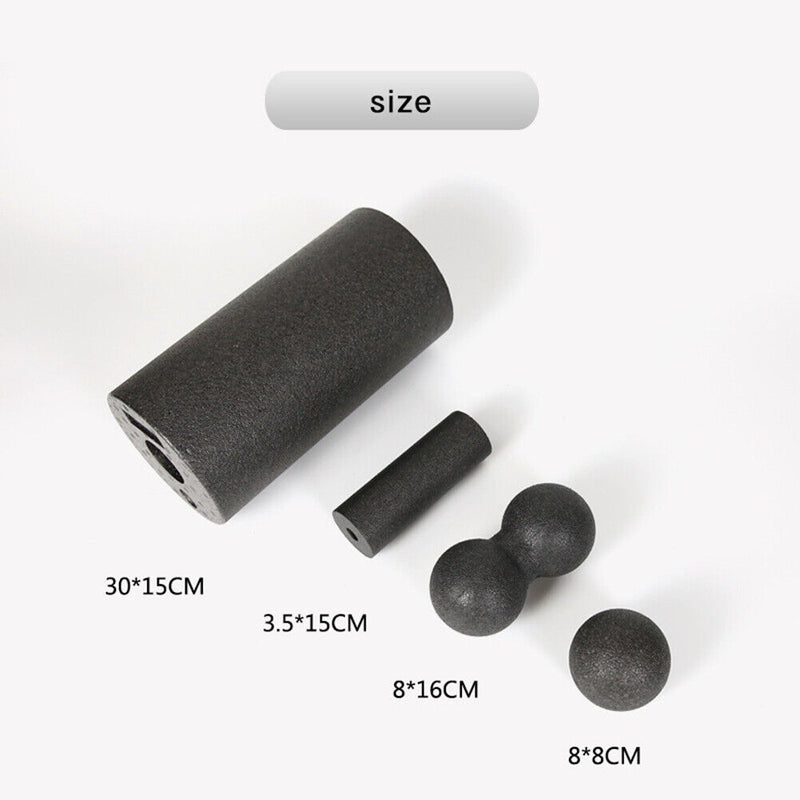 4pcs EPP Yoga Foam Roller Fitness Massage Ball Set Muscle Recovery Massager