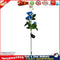 IP65 Waterproof Solar Powered 3 LED Rose Light Garden Ground Lamp (Blue) Newly