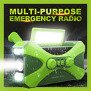 #A Solar Powered Portable Radio SOS Alarm Hand Crank Radio Reading Lamp for Camp