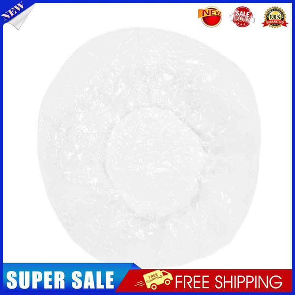 50pcs Disposable Elastic Shower Hat Hair Salon Waterproof Hotel Bathing Cap