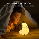 Switchable Multiple Colors and Brightness with Timer Night Light Pear Cute Soft
