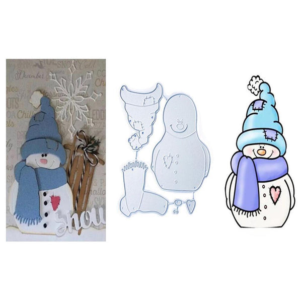 Christmas Metal Cutting Dies Santa Snowman Paper Cards Good Xmas C7H2 Y8A6