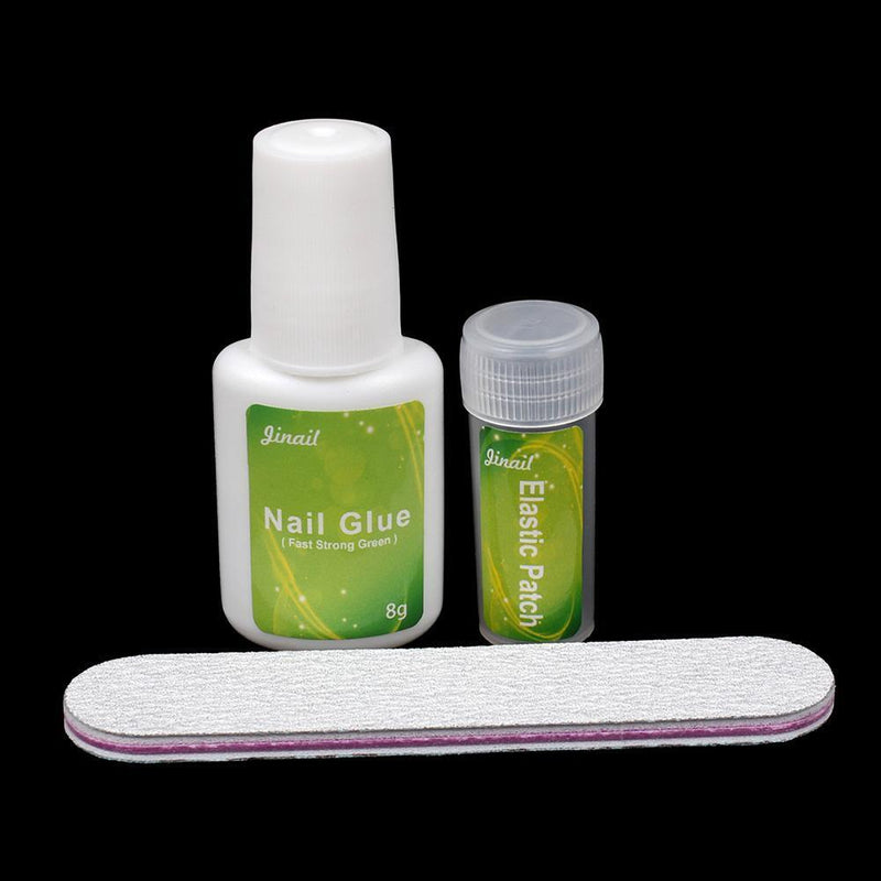 Ingrown Toenail Straightening Clip+Glue+Polish File Curved Brace Patch Kit