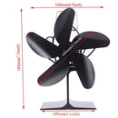 Quiet Efficient Stove Fan Fireplace Fan Fire Burning Log Wood Burner