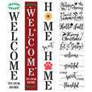 Season Pattern Festival Ornament Welcome Theme Signs Decorative Word Stencils