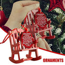 Mini Wooden Rocking Chair Christmas in Heaven Wooden Craft Decorations