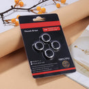 4pcs Silicone Joystick Analog Thumbstick Grip Cover for PS4 (Black + White)