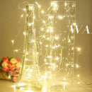 LED Garland Flower String Fairy Light for Valentine Wedding Decor (Warm)