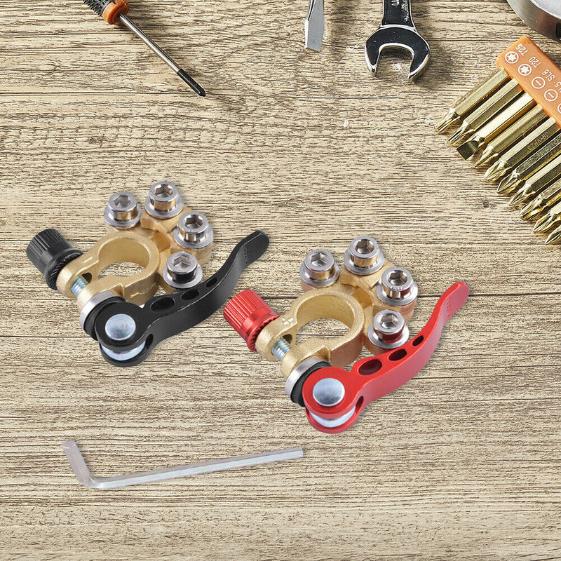 Quick Disconnect Car Battery Main Cable Post Terminal Positive + Negative