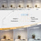 LED Desk Lamp - Flexible Swing Arm Desk Night Light with Clamp - 12W White
